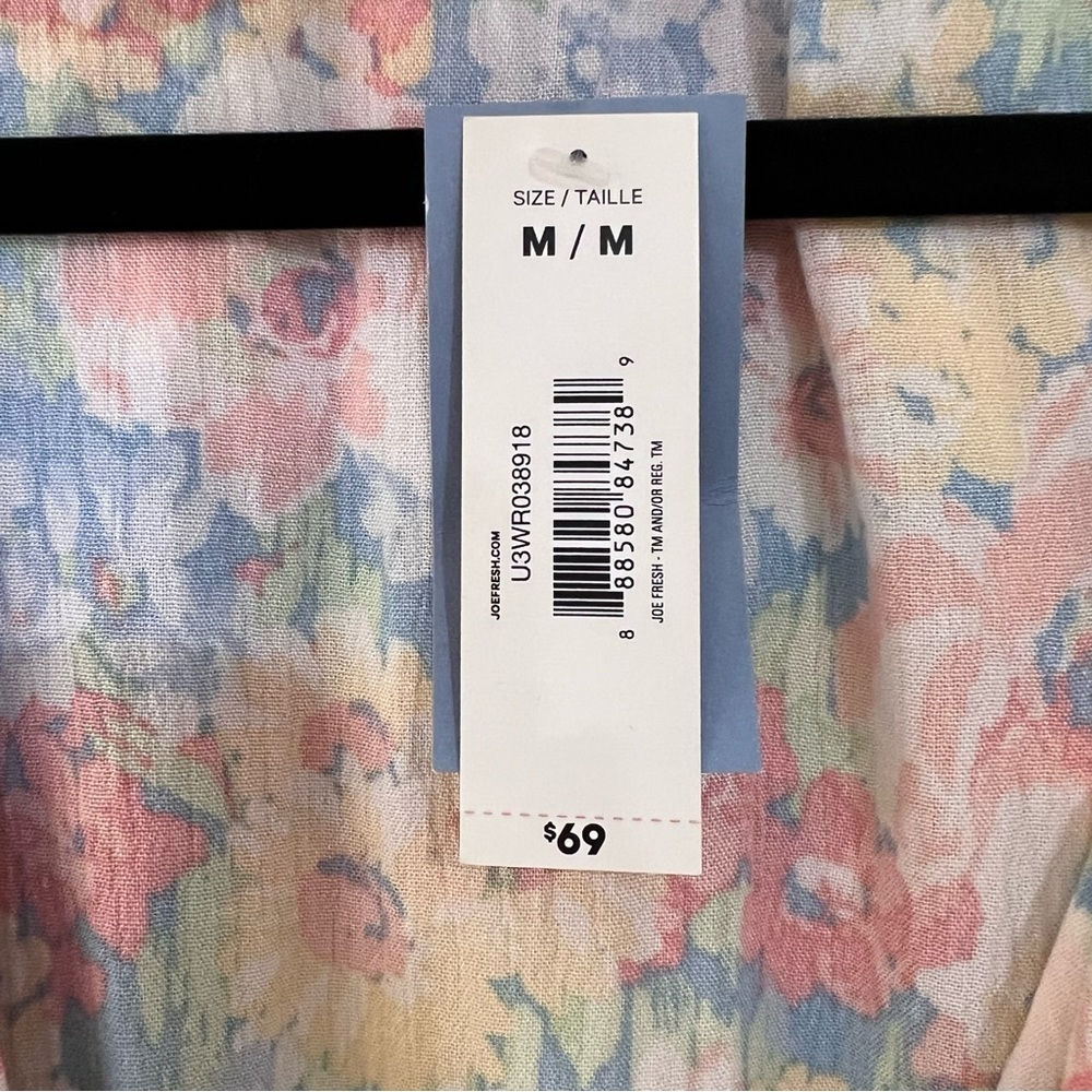Joe Fresh x Jillian Harris Floral Maxi Wrap Dress M NWT - Picture 6 of 6